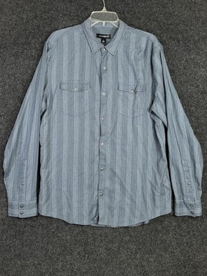Treasure & Bond Mens Large Long Sleeve Button Shirt