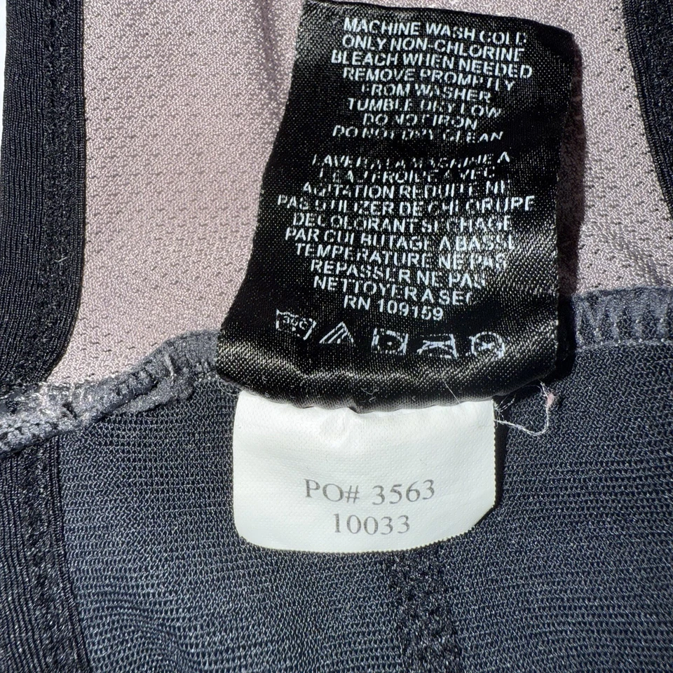 DESCENTE Size M Mens Black Mesh Inner Pad Compression Cycling Bib Shorts READ! - Image 4 of 4