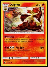 Delphox 17/131 Holo Rare Forbidden Light Pokemon Near Mint