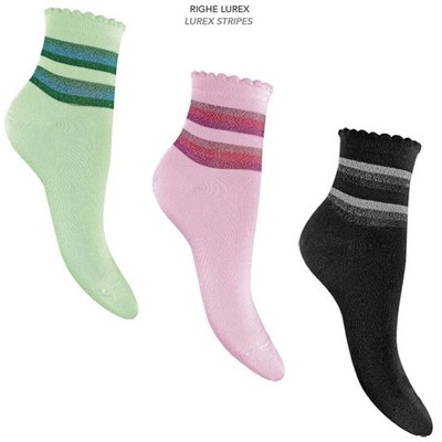 COCONUDA 12 PAAR DAMEN SOCKEN BAUMWOLLE KURZ LUXURY E.02