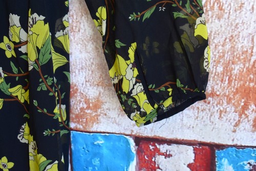 Women's Who What Wear Long Sleeve Floral Print Dress XLARGE Multicolor - Picture 4 of 12