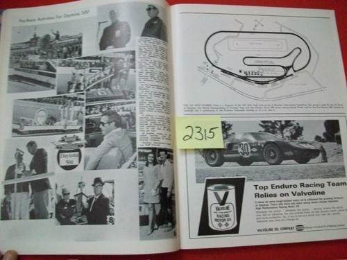 1969 8TH ANNUAL WORLD CHAMPIONSHIP 24 HOURS OF DAYTONA - OFFICIAL RACE PROGRAM - Picture 5 of 8