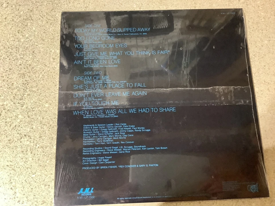 VERN GOSDIN- today my world slipped away VG+ Rare 1982 Country LP Vinyl Record - Image 2 of 2