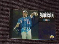 GARRET ANDERSON 1994 UPPER DECK TOP PROSPECTS SIGNED AUTOGRAPHED CARD 157 ANGELS