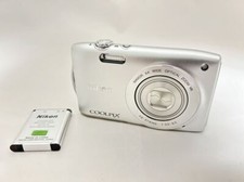 Nikon COOLPIX S3300 Silver 6x Digital Camera English Language w/Battery