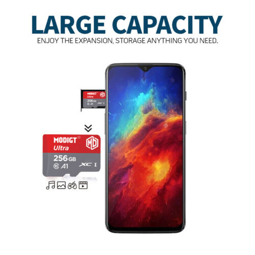 High Speed Memory For Micro SD Card 256GB TF Card Ultra Class 10 For Dash Cams - Picture 7 of 15