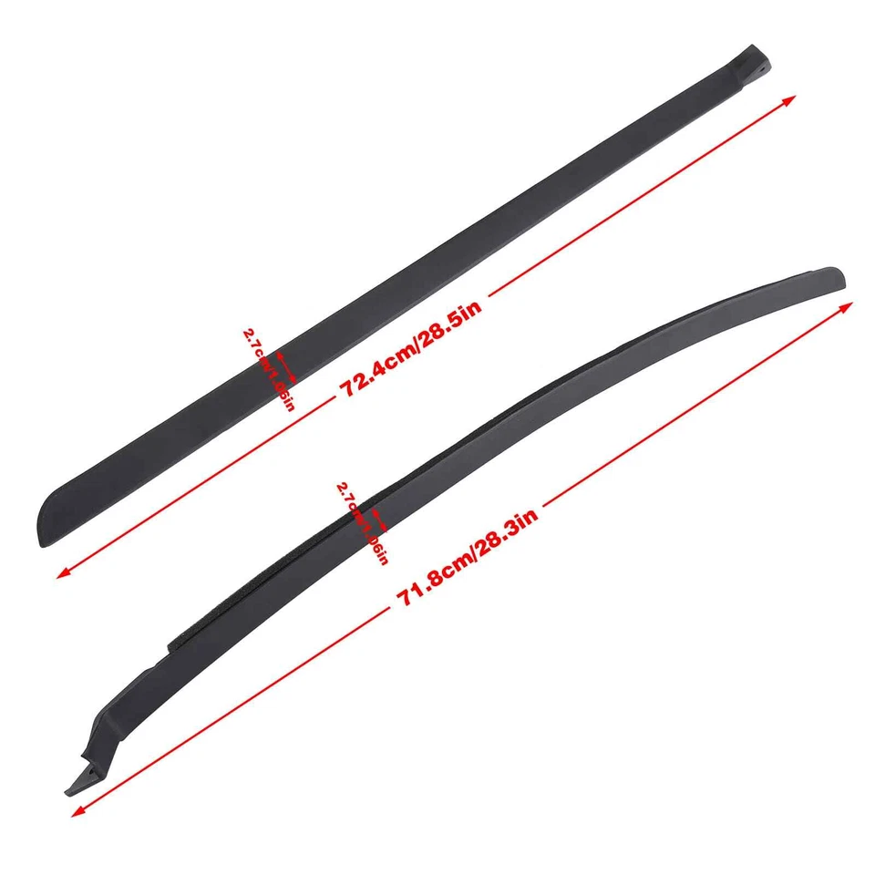 Windshield Pillar Trim Molding Set for 2005-2008 Chrysler 300 Charger Magnum - Image 3 of 4