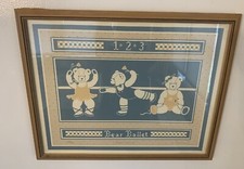 Elizabeth Brownd Signed Bear Ballet Limited Edition Print Framed 830 22 X 17