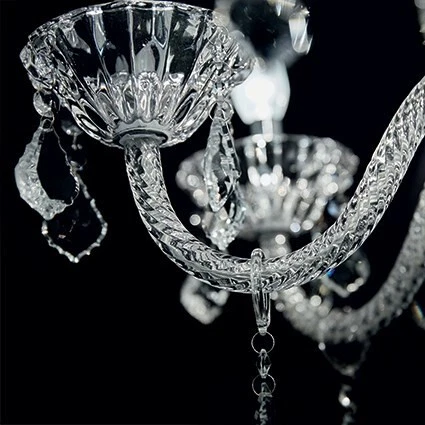 Tiepolo sp3 sospensione vetro trasparente pendenti e gocce in cristallo - Immagine 2 di 2