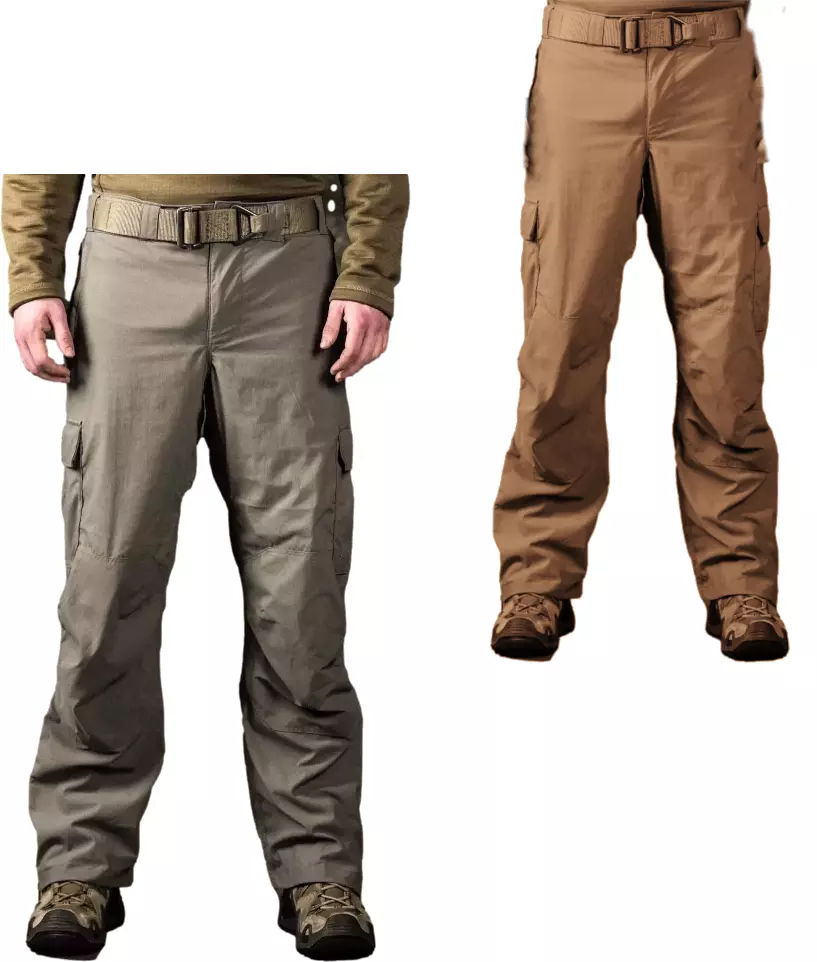 Beyond Military PCU Level 5 Glacier Softshell Pants With Suspenders  Coyote/Alpha