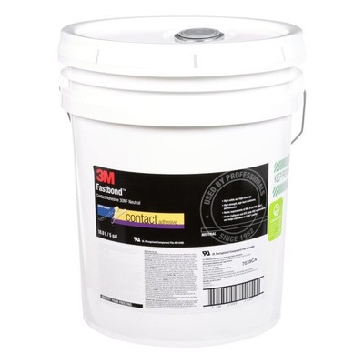 3M Fastbond Contact Adhesive 30NF, Neutral, 5 Gallon (Pail)