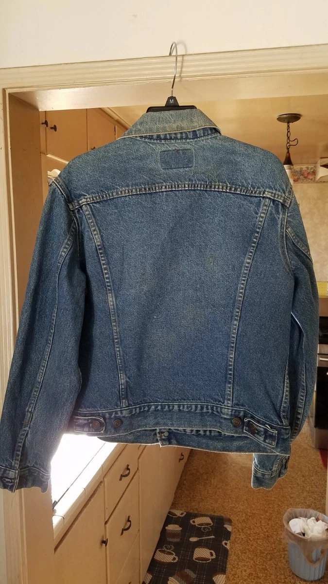 VINTAGE 90S LEVIS MEN'S DENIM JACKET SIZE 42 (MADE IN USA) WPL 423