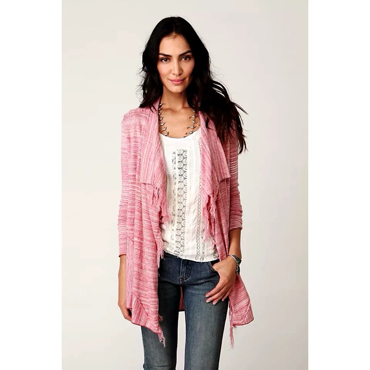 Free people fringe clearance cardigan