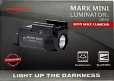 PowerTac Mark Mini Gen 2 Luminator 600 Lumen Compact & Tactical PL Light