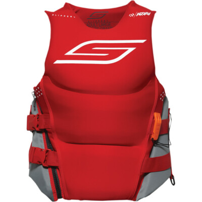 SLIPPERY ARRAY SIDE ENTRY NEO LIFE VEST/JACKET - RED/CHARCOAL
