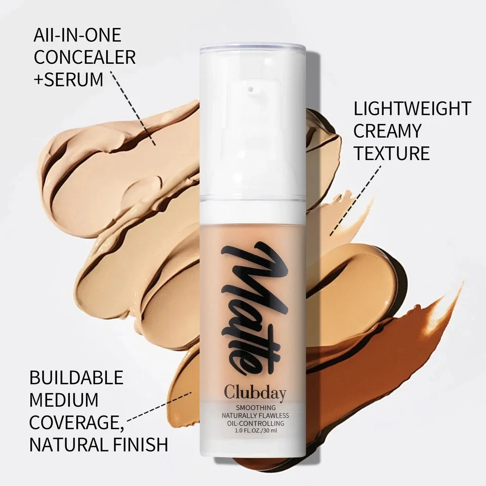 Full Coverage Smoothing Natural Flawless Oil Control Any Skin Liquid Foundation - Image 4 of 4
