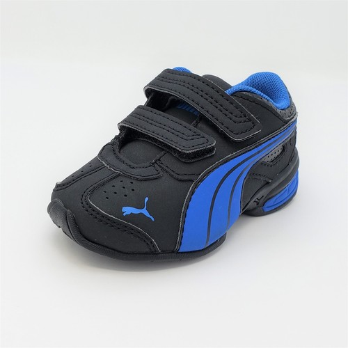 Puma Tazon 5 TD Bebé Niño Pequeño Negro Azul Zapatos Sin Cordones Tenis 359152 02 Talla 5C - Imagen 4 de 12