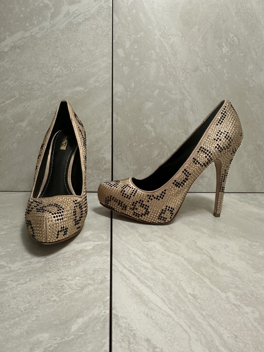 Escarpin Plateforme Femme Parker Report Signature Noir Cuir Taille 9.5 US NEUF Sans Boîte