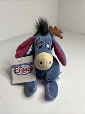 Vintage 1990  s Disney Store REINDEER EEYORE Beanbag Plush 9  