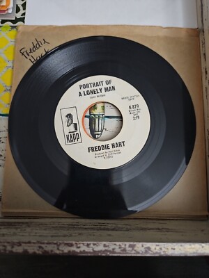 Pop 45 Freddie Hart - Togetherness / Portrait Of A Lonely Man PROMO VG