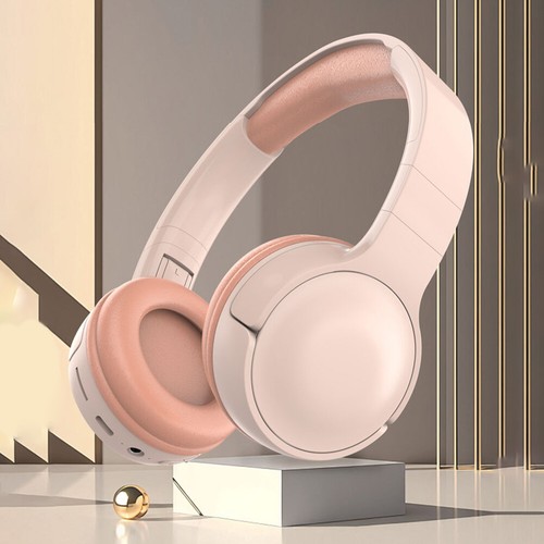 Kabellose Bluetooth-kompatible Over Ear Kopfhörer Gaming Headphones (Pink) - Bild 6 von 9