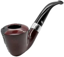 Peterson Jekyll & Hyde Smooth and Rustic Two Finish Med Bent Calabash Pipe (B10)