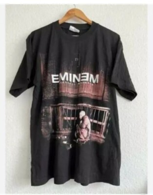 Eminem Marshall Mathers Black Short Sleeve Cotton T-shirt Unisex HH03367