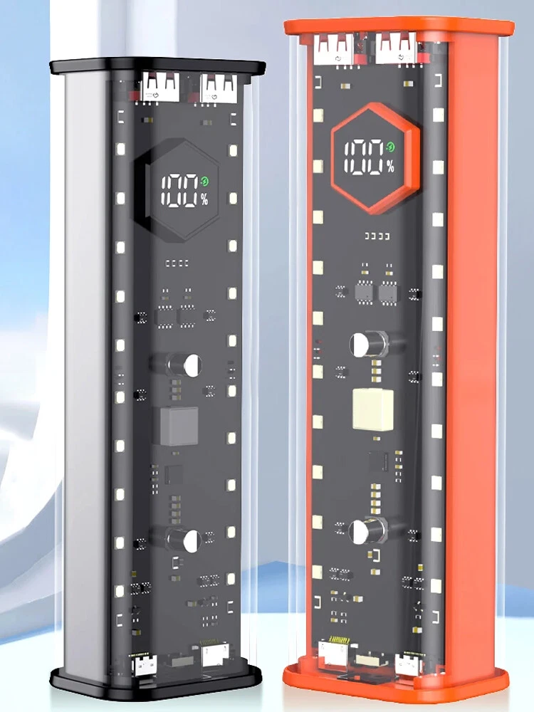 21700 DIY Power Bank Case Kit with Fast Charging 4 Slots No Batteries Included