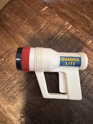 Quadralite Flashlight With Blue Cap. Please Read Description! Vintage Toy