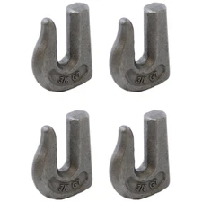 Weld On 3/8 Grab Hook - 4 Pack Bucket Trailer Rigging Hooks - WLL 6,600lbs
