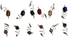 12 Wine Colorful Glass Charms Drink Markers - 2 Different Styles