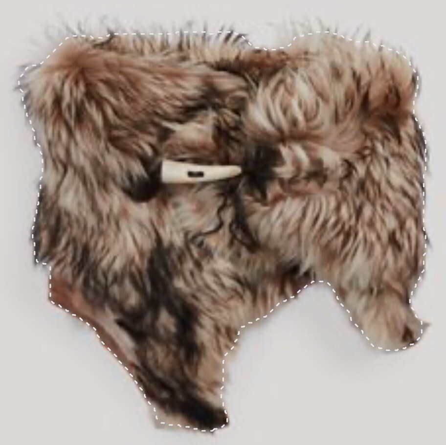 Ralph Lauren Purple Label Fur Shearling Toggle Scarf (Sold Out)
