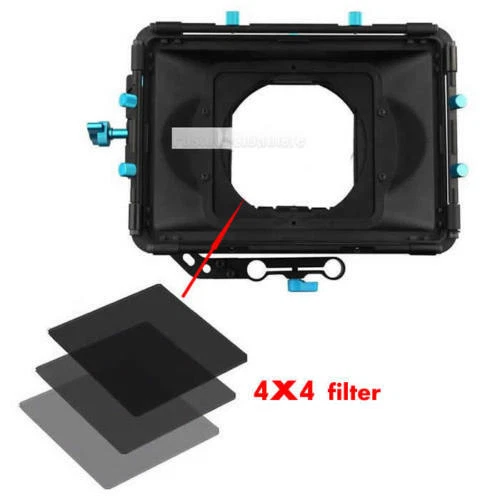 4x4" Neutral Density ND2+ND4+ND8 ND Filter+ 3Pocket Protector Case for Matte Box - Image 2 of 2