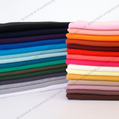 100% Strick Baumwolle 2x2 Ripp Stretch Babywäsche Nachtwäsche Rippstoff Material