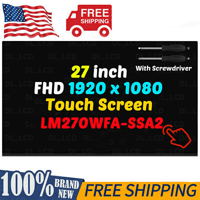 for Lenovo 5D10W33957 LM270WFA-SSA2 27'' LED LCD Touch Screen Panel FHD 1920×1080