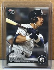 2022 TOPPS NOW #735 OSWALDO CABRERA YANKEES Call-Up 1st MLB hit Print Run 1735  