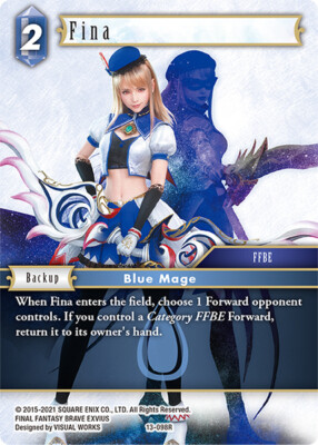FFTCG フィーナ プレミアムカード 13-098R Near Mint FFTCG Fina - 13-098R - Foil Opus XIII: Crystal Radiance