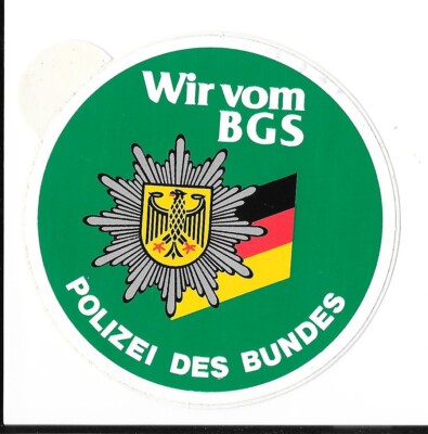 Germany Wir Vom BGS Polizei Des Bundes Sticker V2