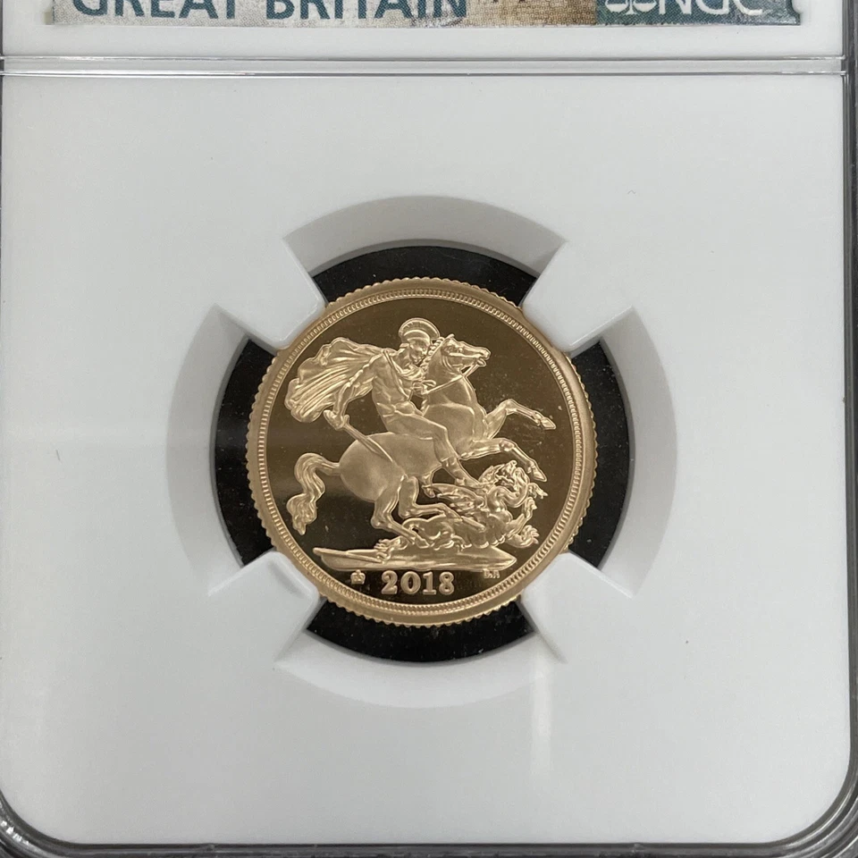 2018 Great Britain Sovereign One Of First 150 PF70 - Image 2 of 3