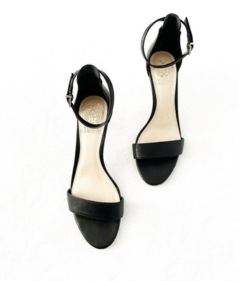 black one strap heel