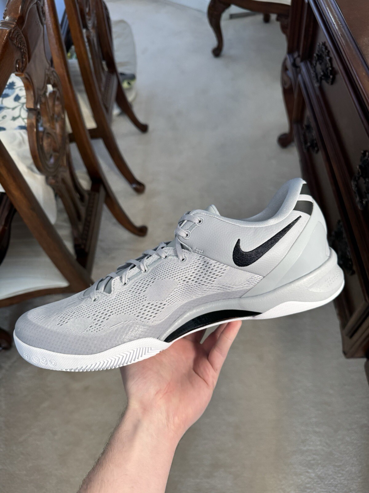 Nike Kobe 8 VIII Protro TB wolf grey black HM6469-001 DS Brand New Rare PE image 4