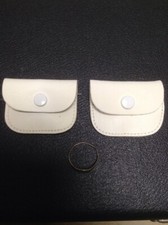 2 X Leather Ring Pouch, Ear Ring Or Wedding Ring Purse Seconds Slight Imperfect