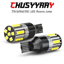 White 921 W16W LED Reverse Backup Light Bulbs for 2009-2016 Nissan Cube 6000K