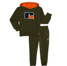 Russell Athletic Boys Chenille Fleece Hoodie and Jogger, 2-Piece Set, Size 14