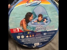 SwimWays Infant and Baby Spring Water Float - Blue