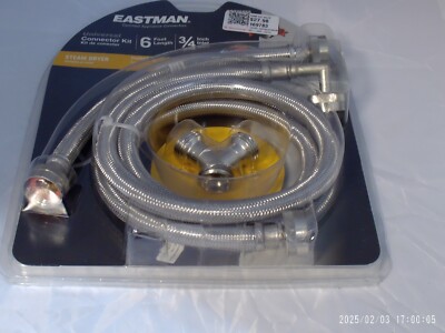 ''New'' Eastman Steam Dryer 3/4 in. Inlet 6 ft. Universal connector kit #0375855