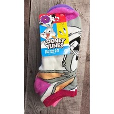 6 Pair NEW Looney Tunes Bugs Bunny Tweety Sylvester Ankle Socks Sz 4 - 10 UNISEX