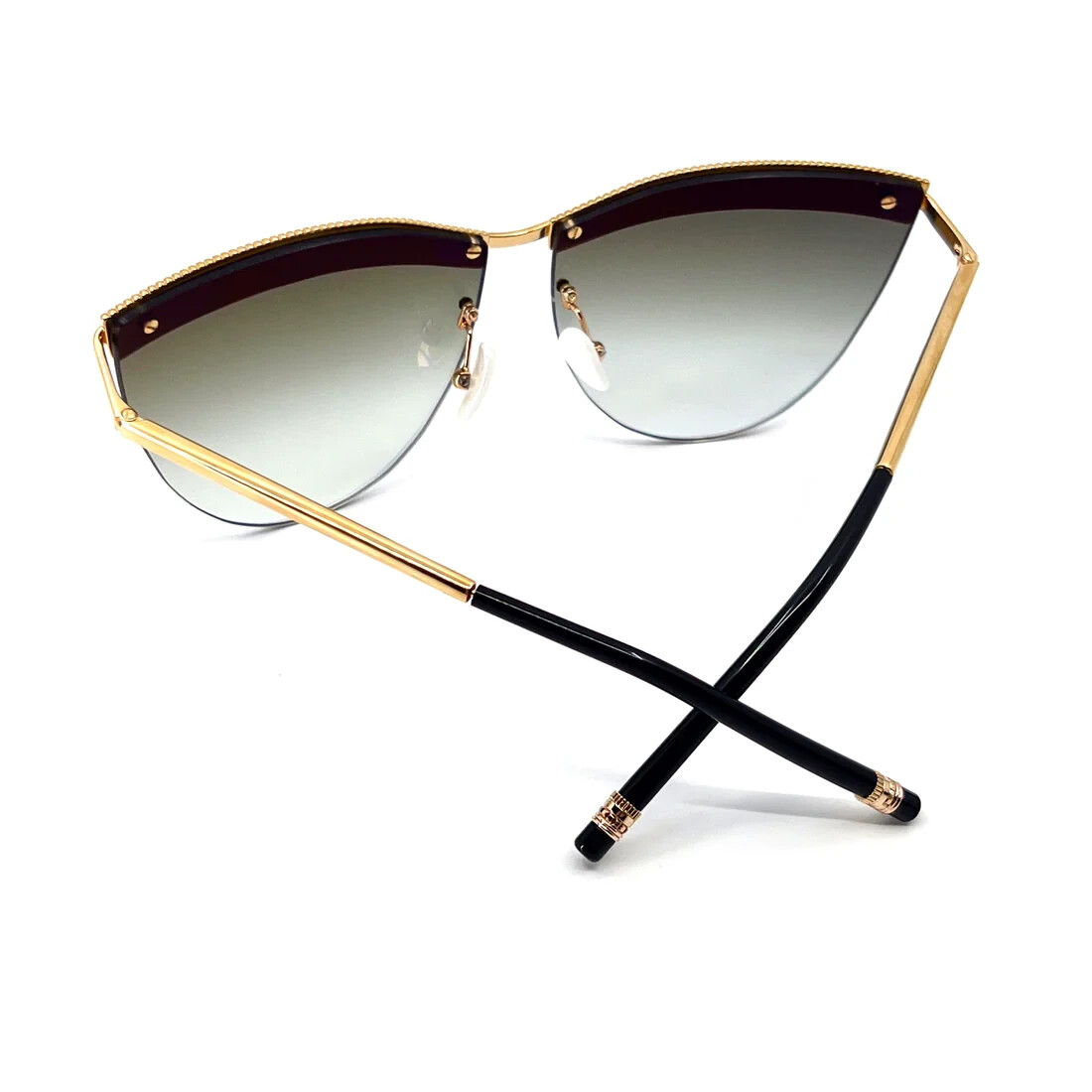 Boucheron BC0028S 002 Gold Mirrored Cat Eye Sunglasses Metal  display picture 1