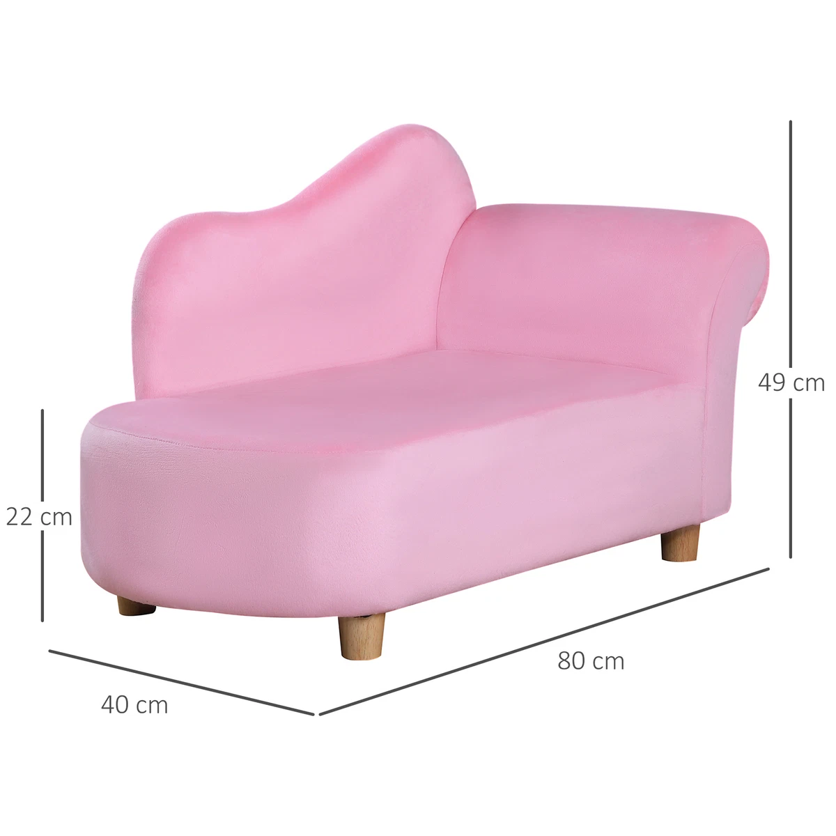 Kids sofa store pink