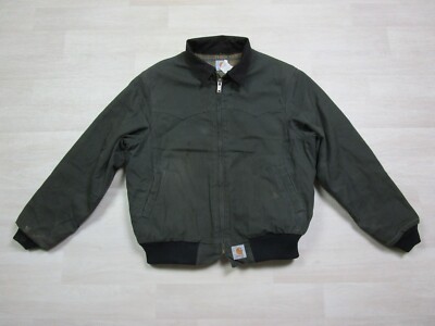 Vintage Carhartt Spruce Green Jacket Mens Size XL Santa Fe Flannel